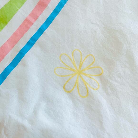 Vintage Twin Size Duvet Cover Mid Century MCM Bedding Floral Print Pink White - Picture 4 of 15